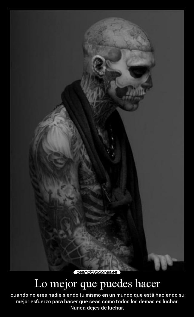 Lo mejor que puedes hacer -