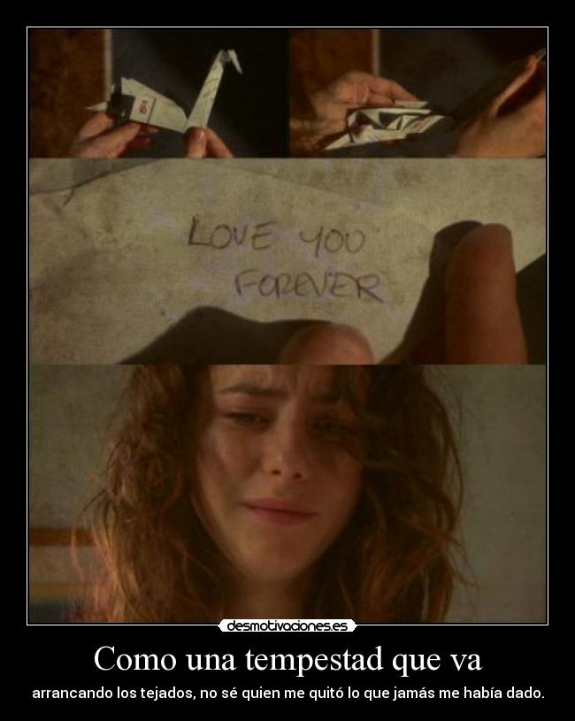Como una tempestad que va - 
