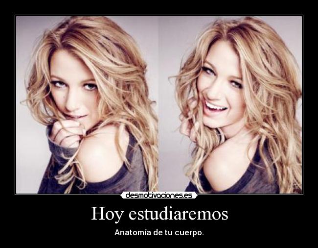 Hoy estudiaremos - Anatomía de tu cuerpo.