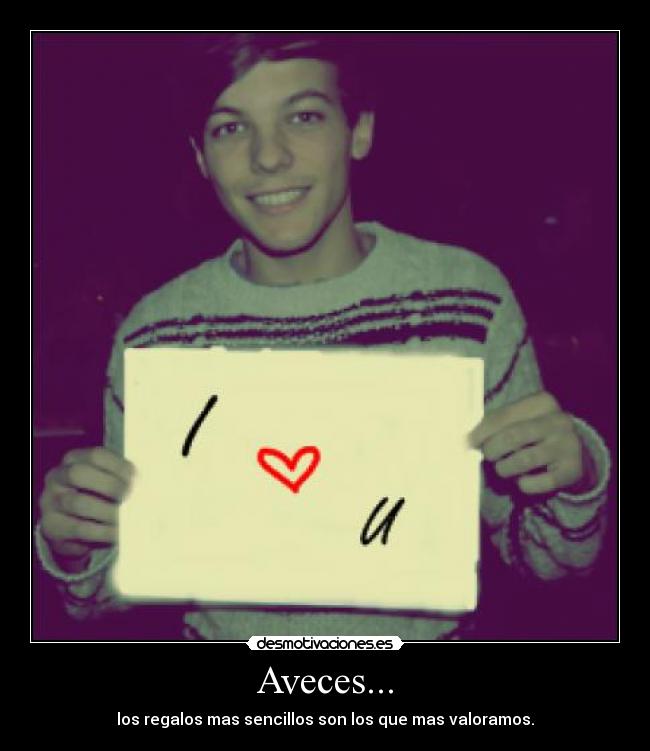 carteles louis tomlinson amor love you amo regalos sencillos desmotivaciones