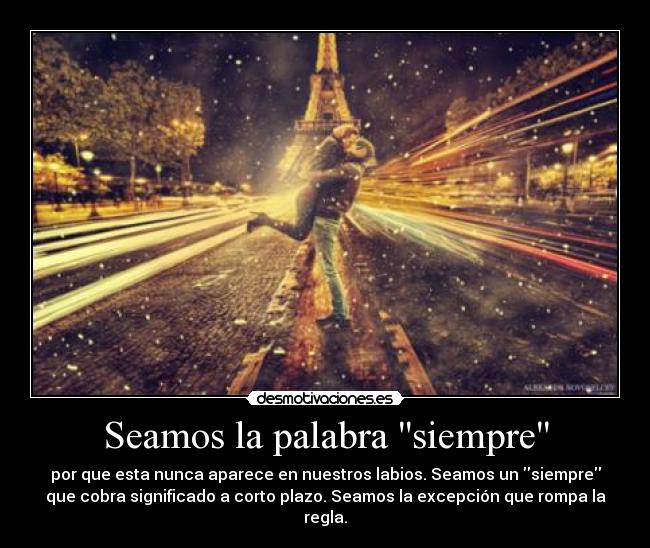 Seamos la palabra siempre -