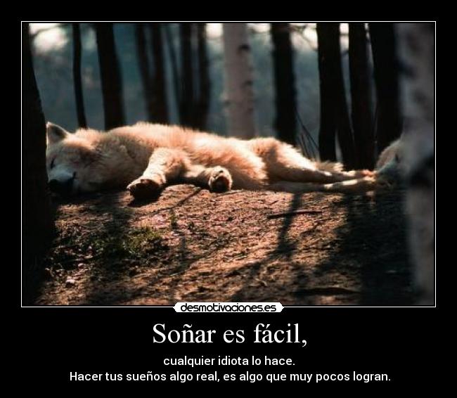 Soñar es fácil, -