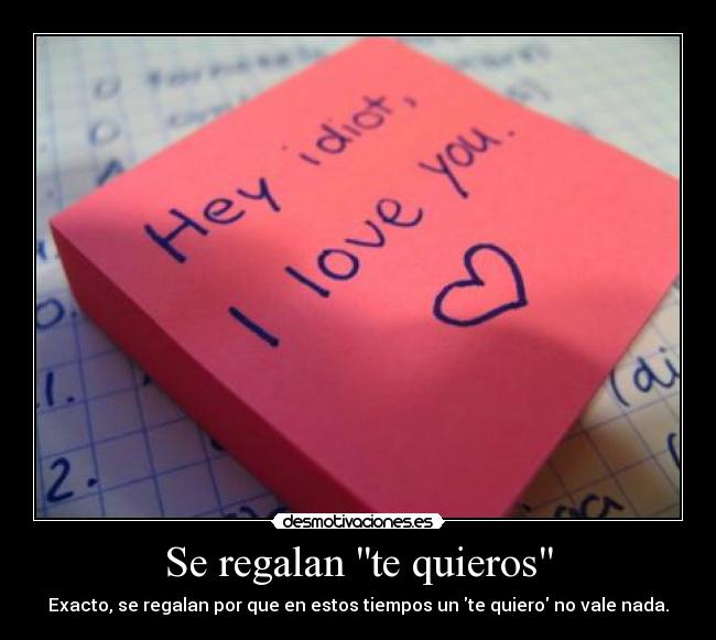 Se regalan te quieros - 