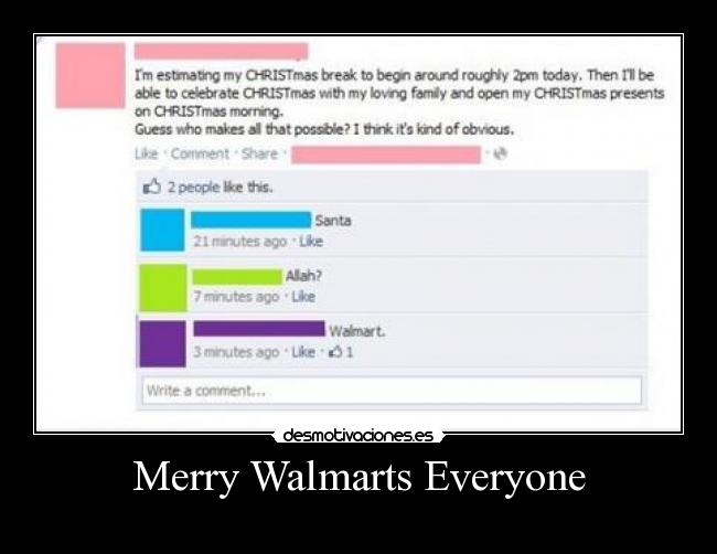 Merry Walmarts Everyone -