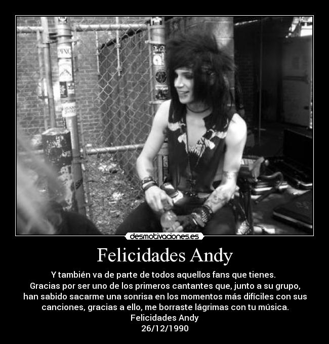 Felicidades Andy -