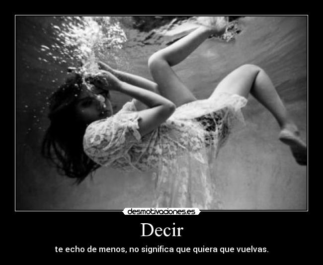 Decir -