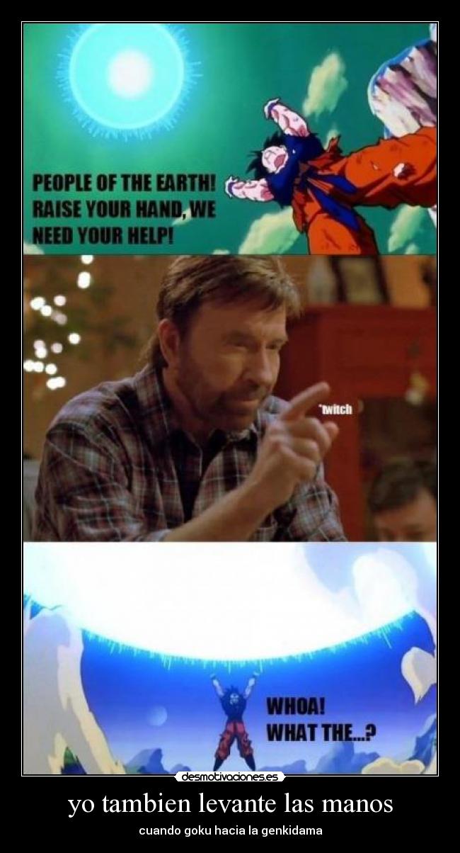 carteles cartel goku chuck norris desmotivaciones