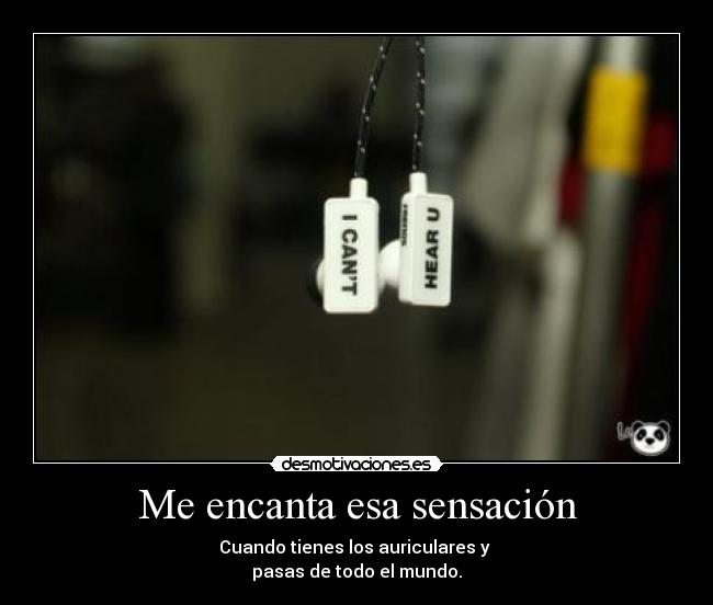 Me encanta esa sensación -