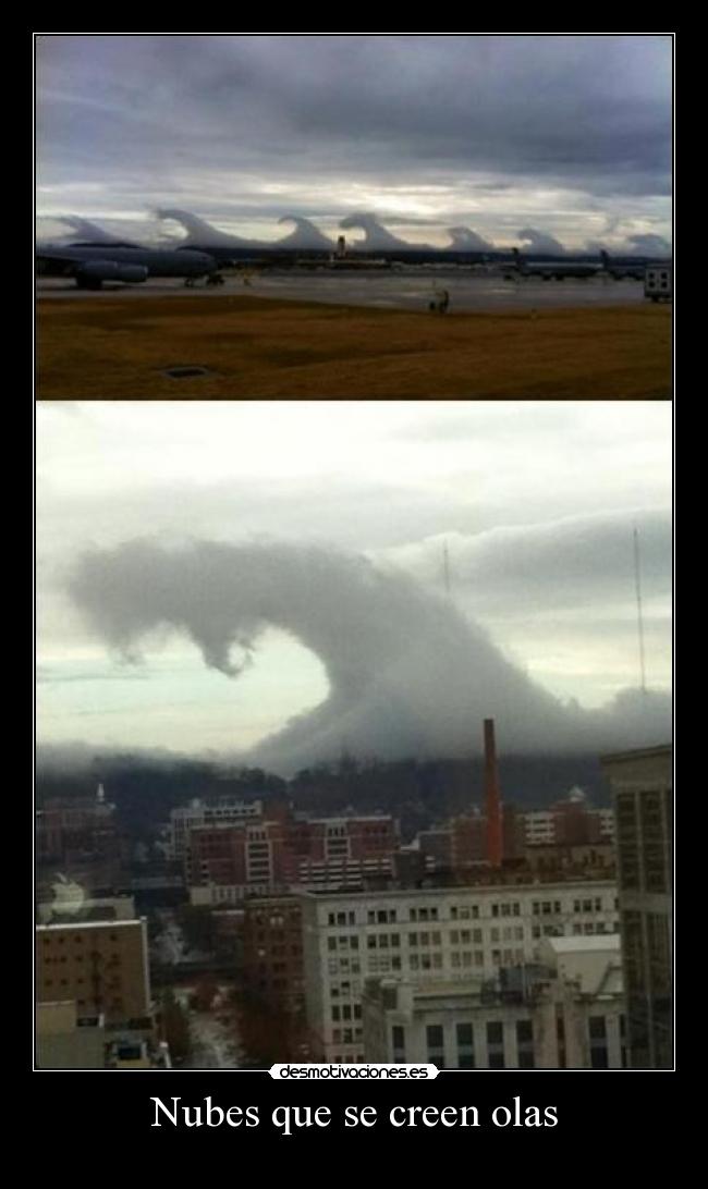 Nubes que se creen olas - 