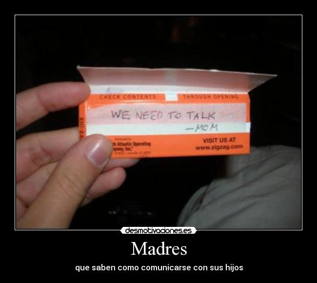Madres - que saben como comunicarse con sus hijos