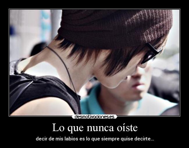 Lo que nunca oíste -