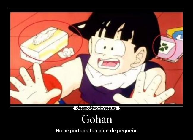 Gohan - No se portaba tan bien de pequeño