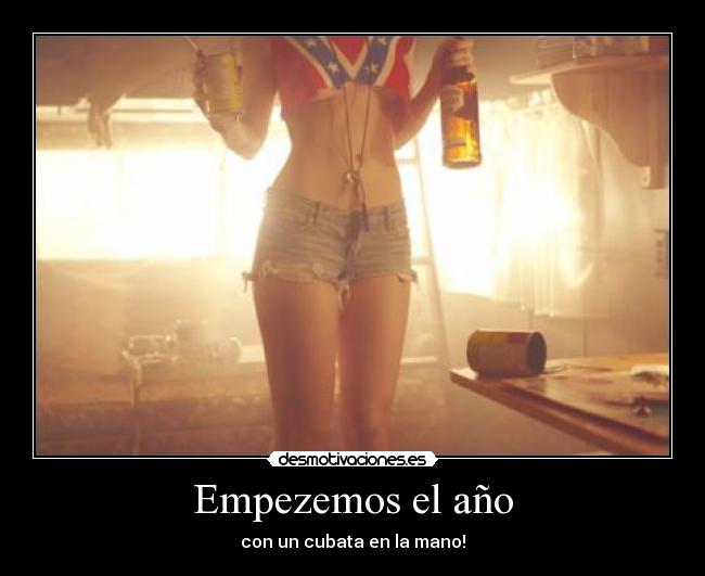 Empezemos el año - con un cubata en la mano!