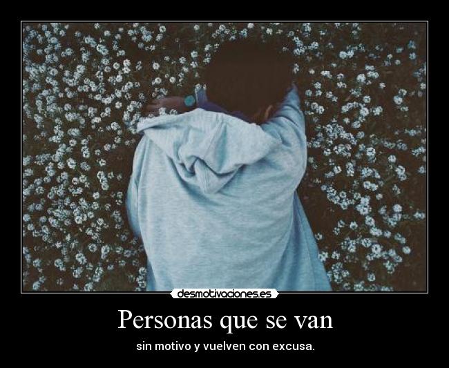 Personas que se van -