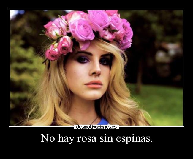 No hay rosa sin espinas. -