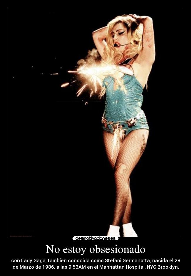 No estoy obsesionado -