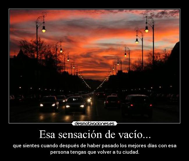 Esa sensación de vacío... - 