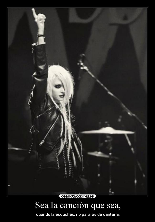 Sea la canción que sea, - 