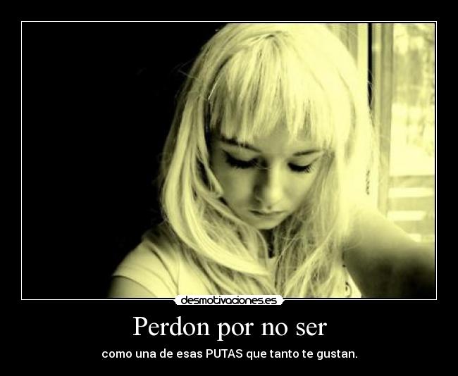 Perdon por no ser - 