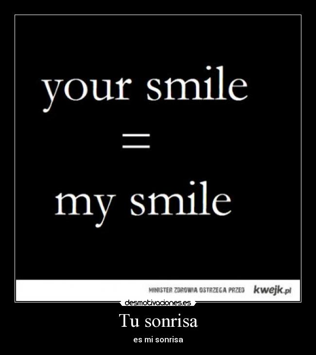 Tu sonrisa -