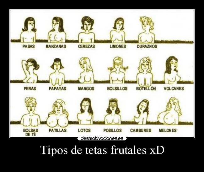 Tipos de tetas frutales xD -