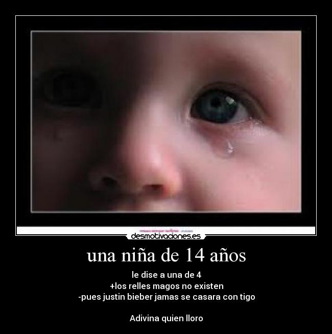 una niña de 14 años -