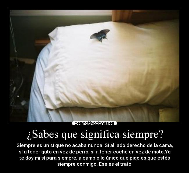 ¿Sabes que significa siempre? - 