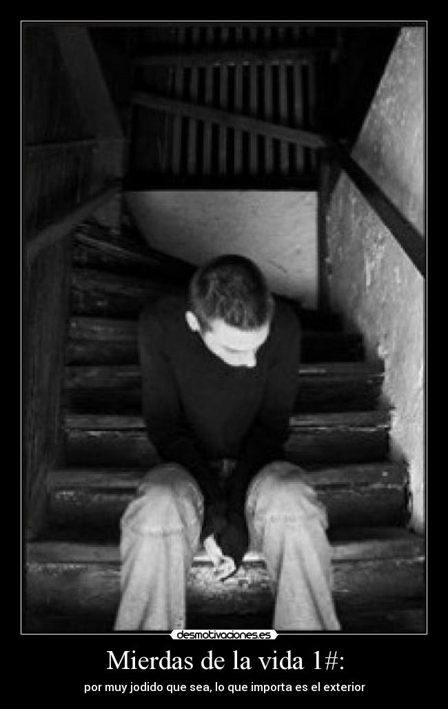 Mierdas de la vida 1#: - por muy jodido que sea, lo que importa es el exterior