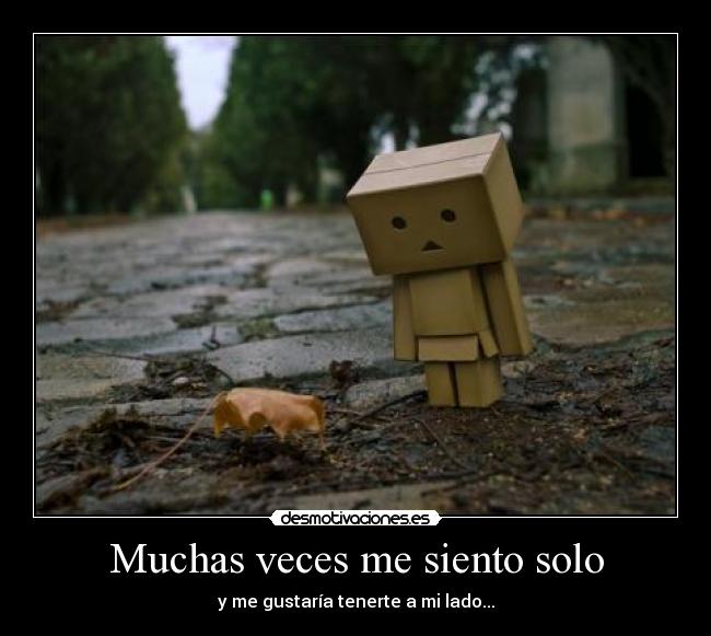 Muchas veces me siento solo - y me gustaría tenerte a mi lado...