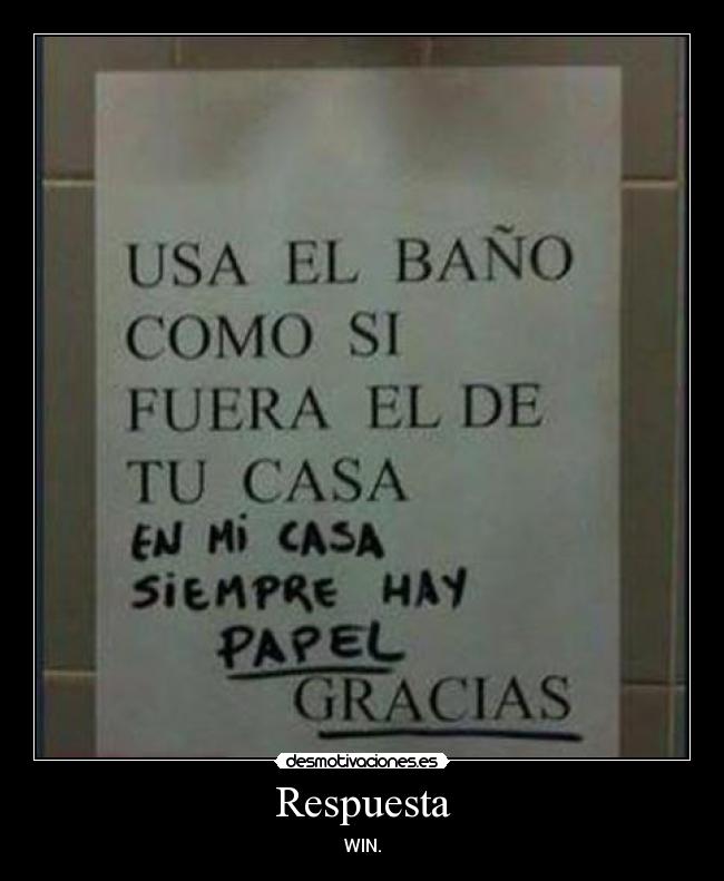 Respuesta - WIN.