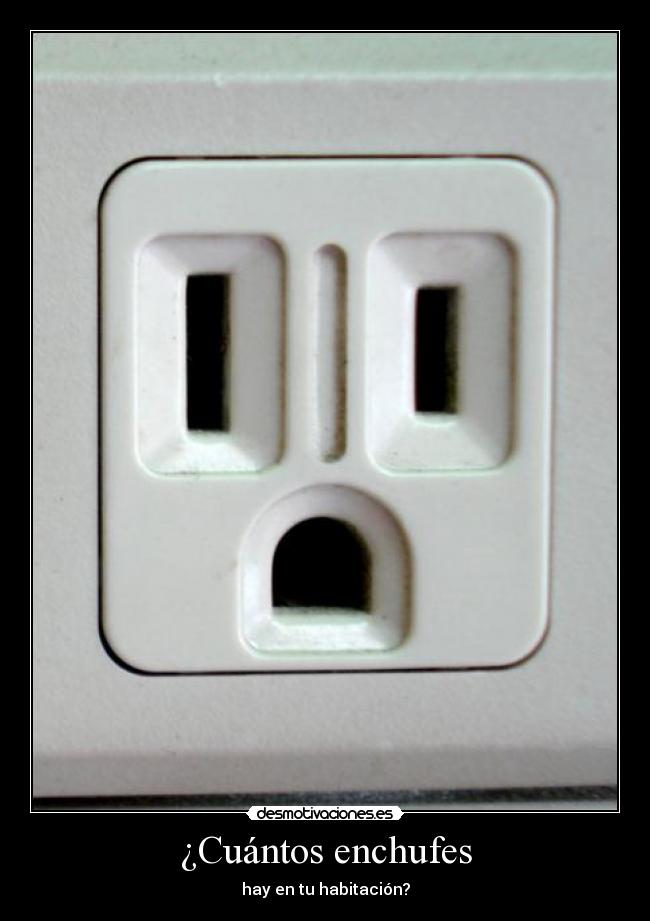 ¿Cuántos enchufes - hay en tu habitación?