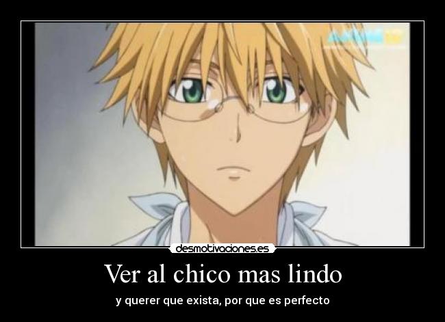 carteles usuii chico perfecto del anime desmotivaciones