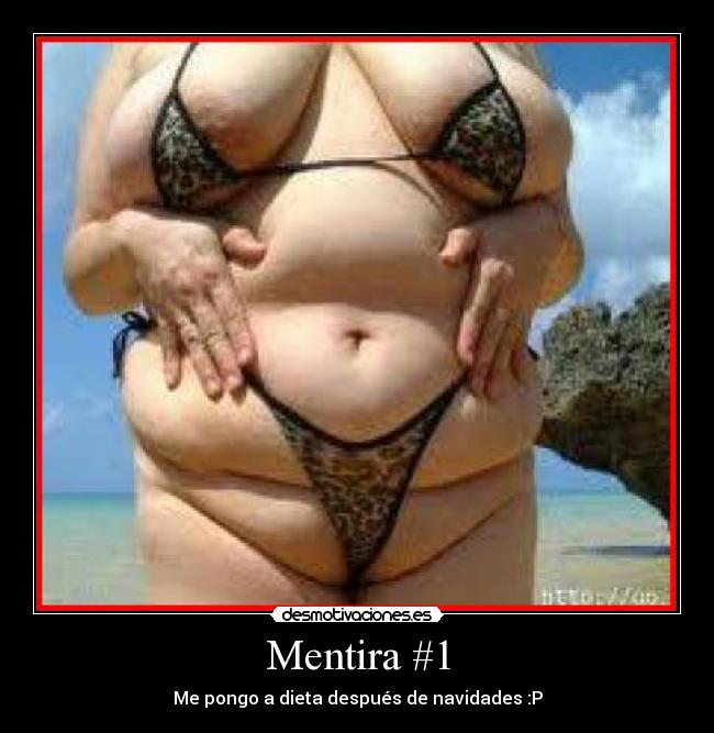 carteles mentira dieta mentira navidad desmotivaciones