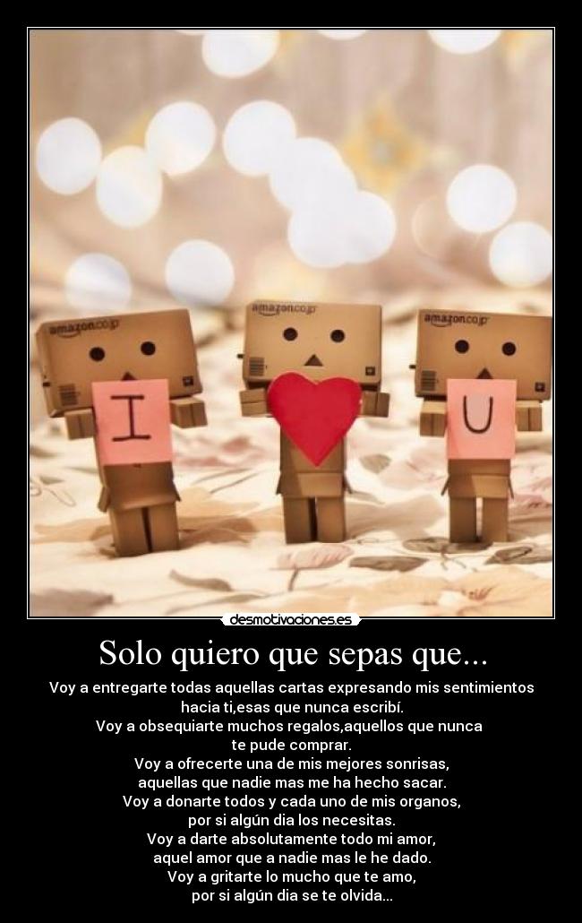 Solo quiero que sepas que... - 