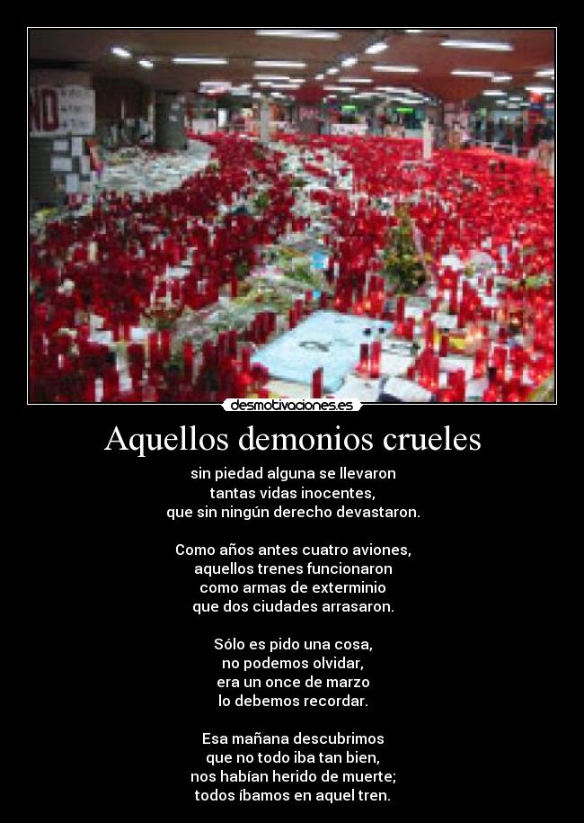 Aquellos demonios crueles - 