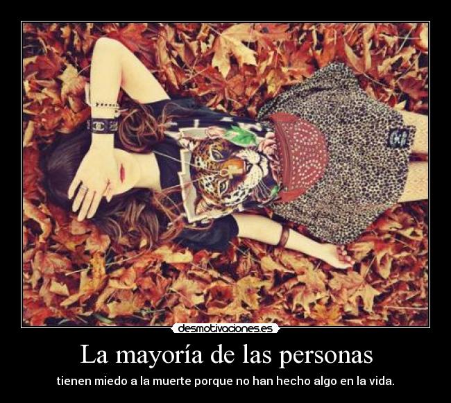 La mayoría de las personas -