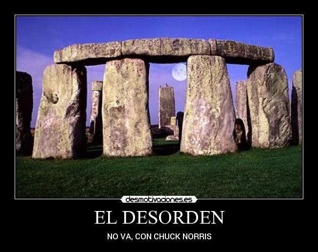 EL DESORDEN - NO VA, CON CHUCK NORRIS