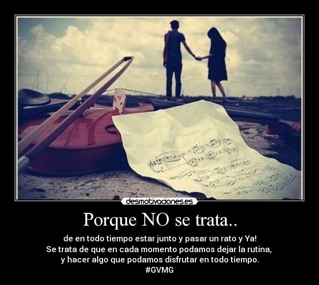 Porque NO se trata.. -