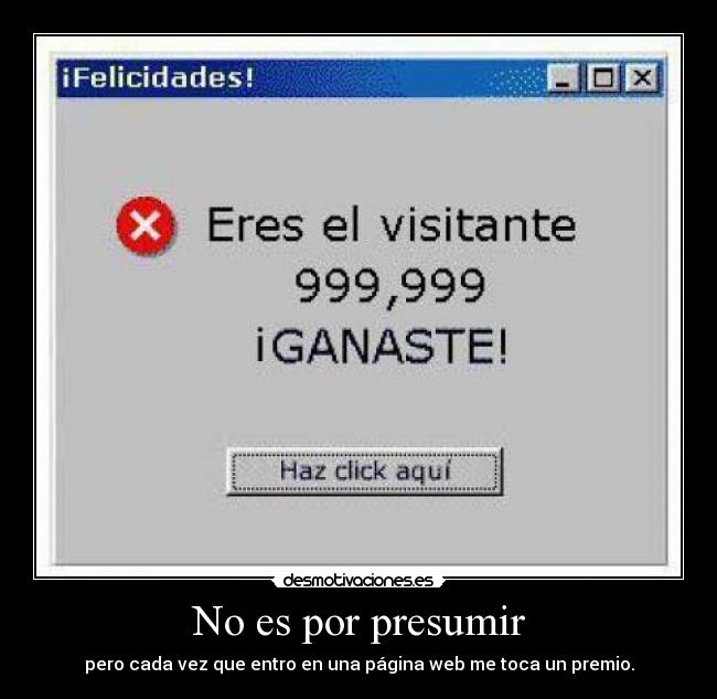 No es por presumir - 