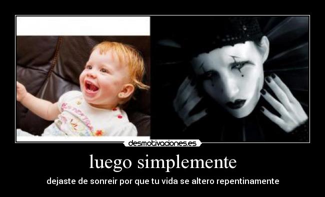 luego simplemente -