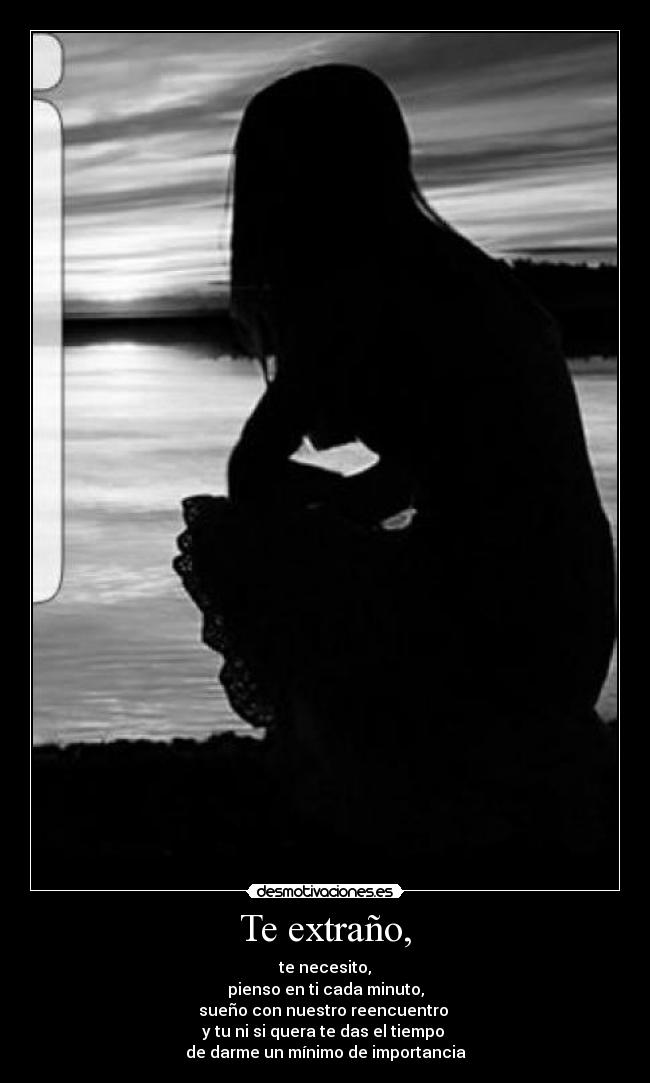 Te extraño, - 
