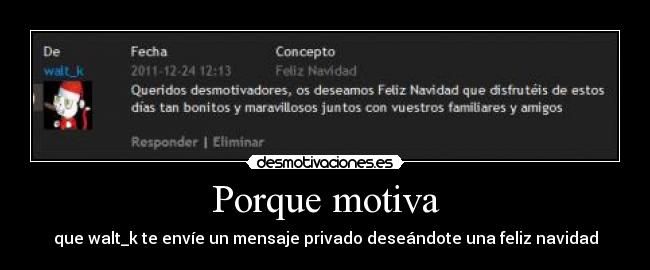 Porque motiva -