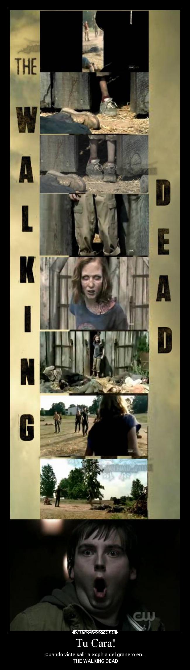 Tu Cara! - Cuando viste salir a Sophia del granero en...
THE WALKING DEAD