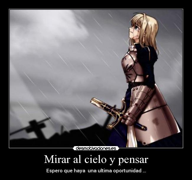 Mirar al cielo y pensar -