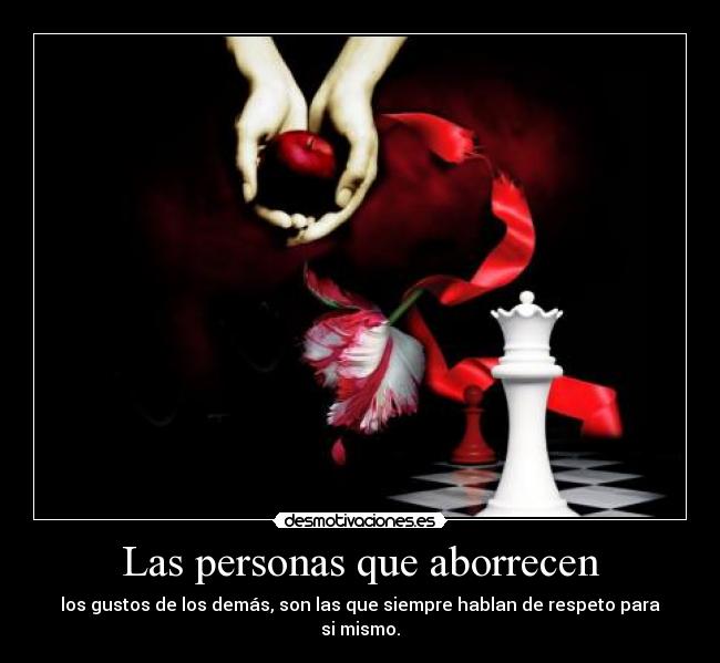 Las personas que aborrecen - 