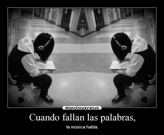 Cuando fallan las palabras, -