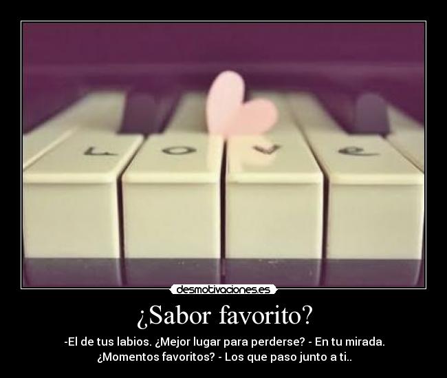 ¿Sabor favorito? -