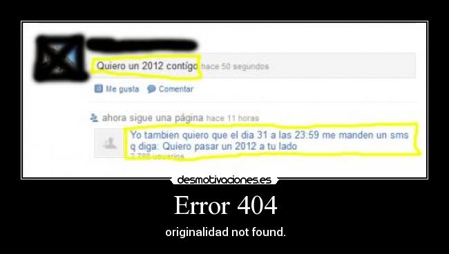 Error 404 - originalidad not found.