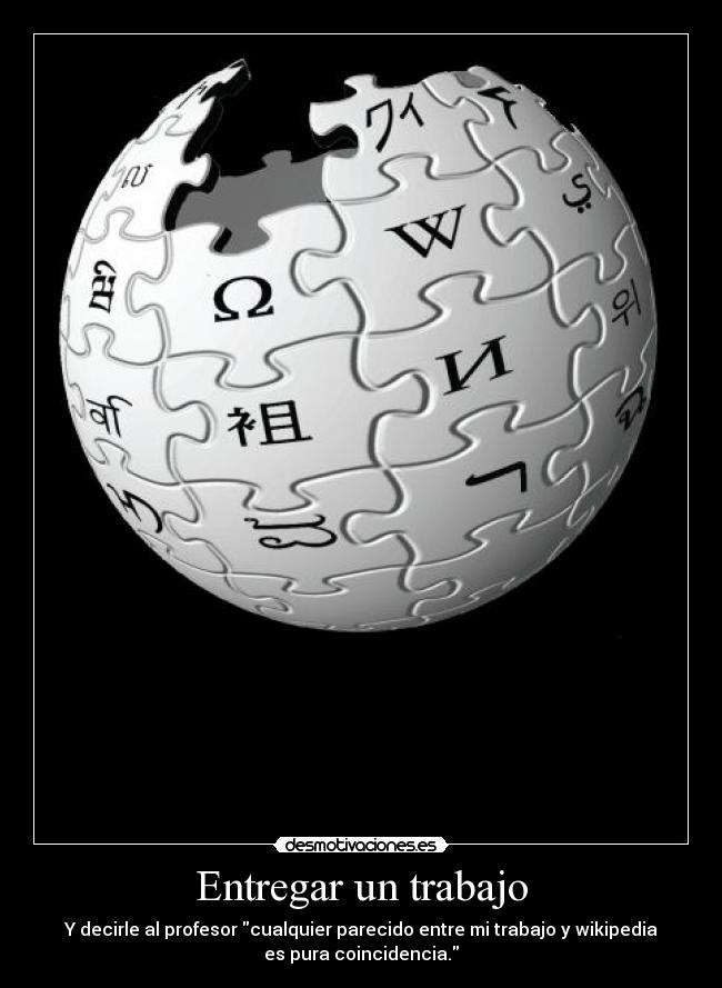 Entregar un trabajo -