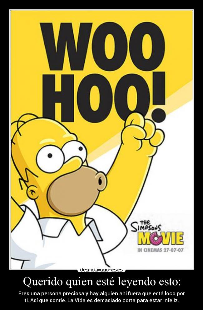 Querido quien esté leyendo esto: -